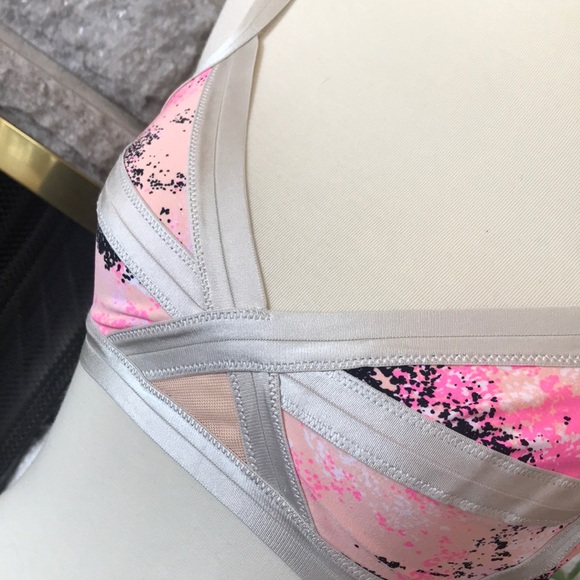 Strappy Bandage pastel splatter bikini top - Picture 3 of 6
